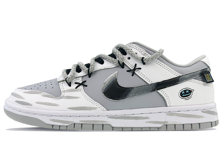 Кроссовки Nike Dunk Skateboarding Shoes Men Low-top Black/white, серый 
Кроссовки Nike Dunk Skateboarding Shoes Men Low-top Black/white, серый