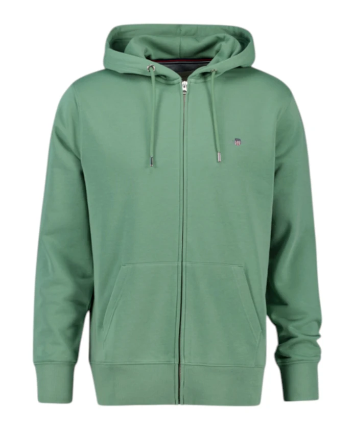 Зеленый свитер с капюшоном на молнии Gant, зеленый
Зеленый свитер с капюшоном на молнии Gant, зеленый