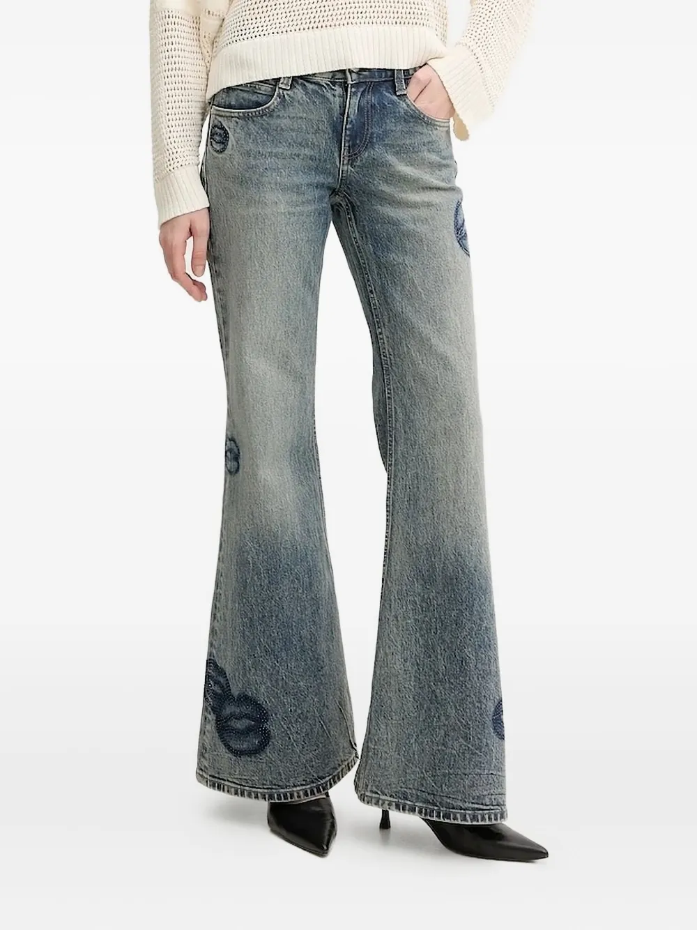 Расклешенные джинсы с декором Miss Sixty, синий
Расклешенные джинсы с декором Miss Sixty, синий