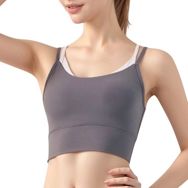 Женский спортивный топ с круглым вырезом, двойными лямками на спине и мягкой эластичной тканью Anna-Kaci, Gray
Женский спортивный топ с круглым вырезом, двойными лямками на спине и мягкой эластичной тканью Anna-Kaci, Gray