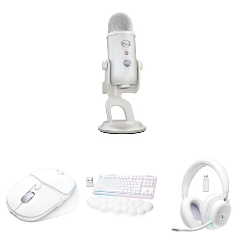 Комплект USB-микрофона Logitech Blue Yeti для коллекции Aurora с мышью, беспроводной клавиатурой G715 и гарнитурой (переключатели White Mist, GX Red)
Комплект USB-микрофона Logitech Blue Yeti для коллекции Aurora с мышью, беспроводной клавиатурой G715 и гарнитурой (переключатели White Mist, GX Red)