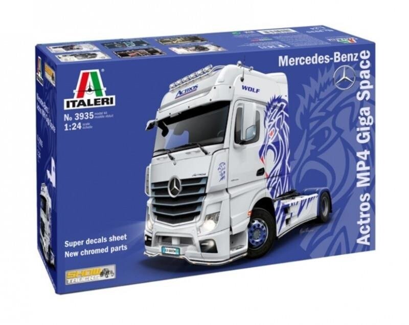 Пластиковая модель Mercedes Benz Actros MP4 Show Truck Italeri
Пластиковая модель Mercedes Benz Actros MP4 Show Truck Italeri