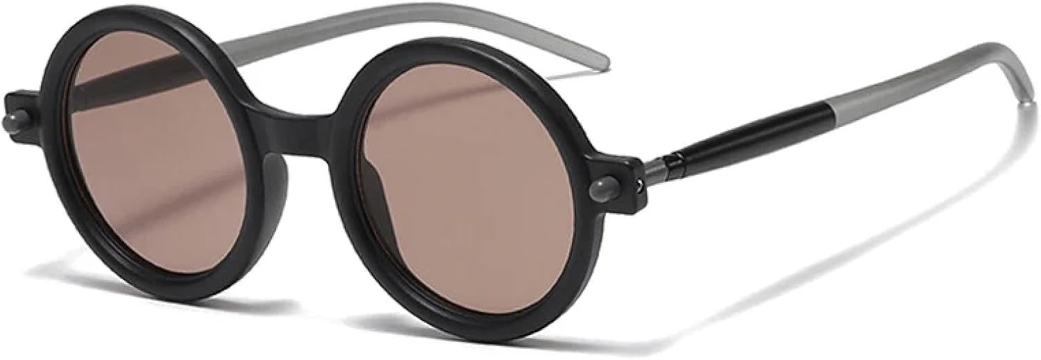 Модные круглые солнцезащитные очки для женщин в стиле ретро, двухцветные, с прозрачными линзами, мужские солнцезащитные очки с защитой от УФ-излучения UV400 TOIPASTN, Black Tea
Модные круглые солнцезащитные очки для женщин в стиле ретро, двухцветные, с прозрачными линзами, мужские солнцезащитные очки с защитой от УФ-излучения UV400 TOIPASTN, Black Tea