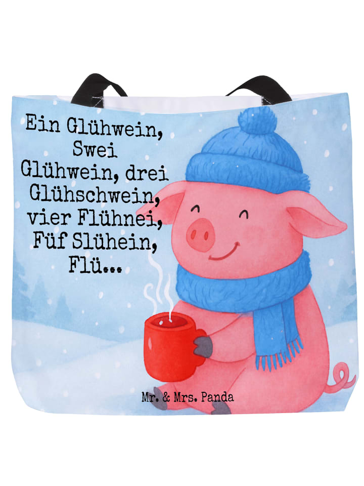 Сумка-шоппер с изображением поросенка, глинтвейна и надписью, белого цвета Mr. & Mrs. Panda
Сумка-шоппер с изображением поросенка, глинтвейна и надписью, белого цвета Mr. & Mrs. Panda