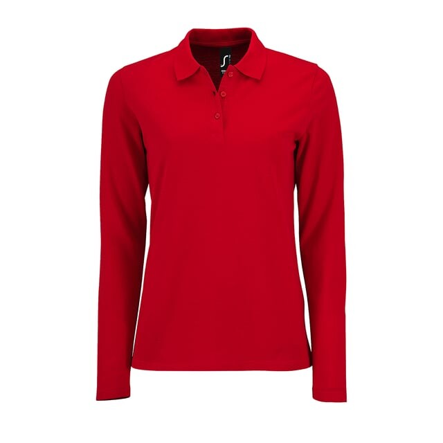Женская идеальная рубашка-поло из пике с длинными рукавами Sols, красный
Женская идеальная рубашка-поло из пике с длинными рукавами Sols, красный