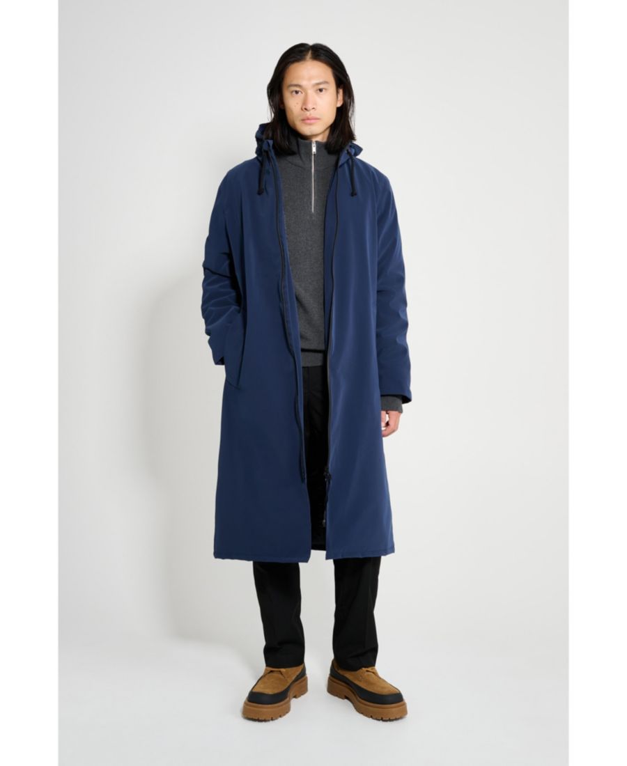 Мужское длинное матовое зимнее пальто из Стокгольма Stutterheim, Navy
Мужское длинное матовое зимнее пальто из Стокгольма Stutterheim, Navy
