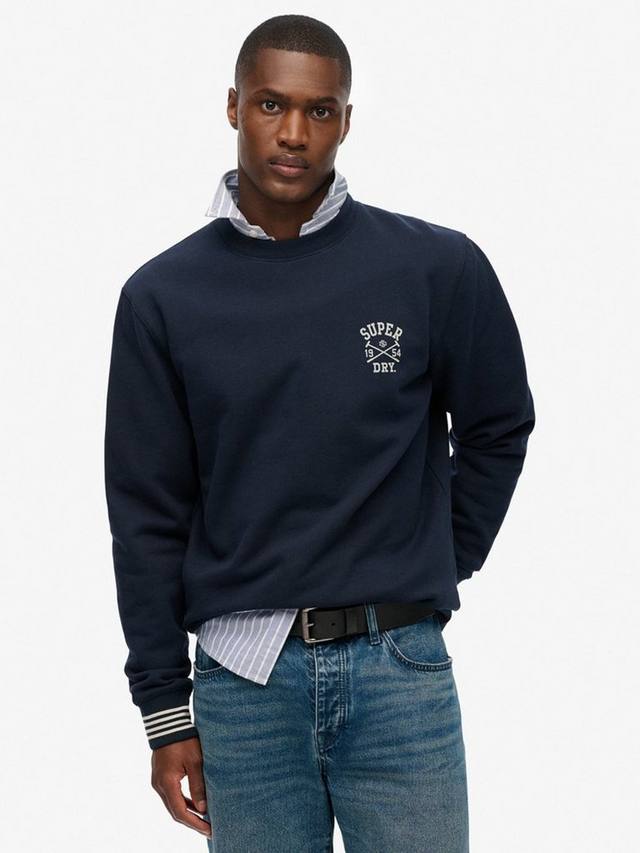 Толстовка Athletic Club с круглым вырезом Superdry, Nautical Navy
Толстовка Athletic Club с круглым вырезом Superdry, Nautical Navy