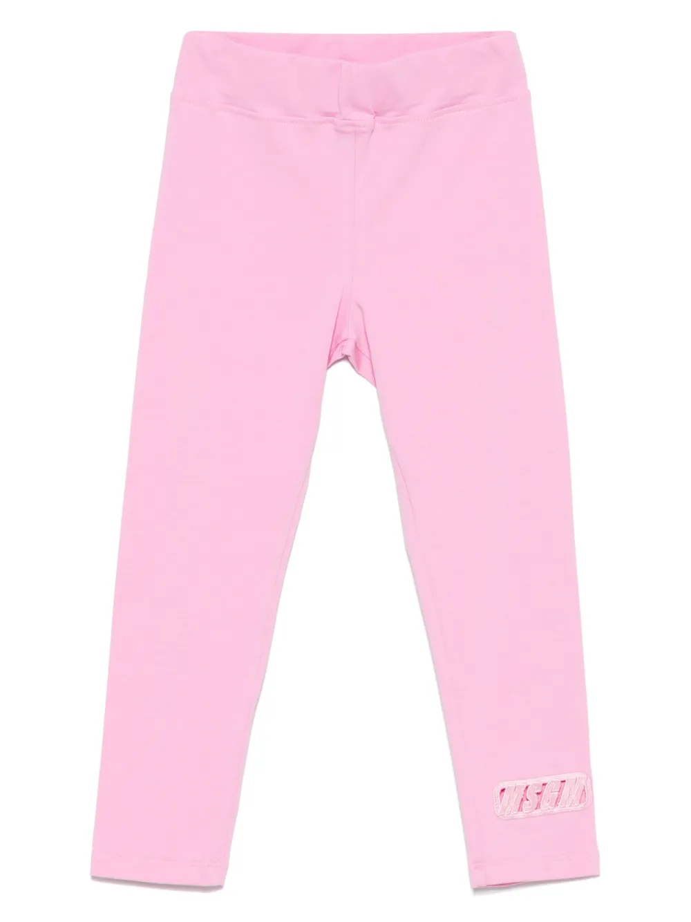 Леггинсы с вышитым логотипом MSGM Kids, розовый 
Леггинсы с вышитым логотипом MSGM Kids, розовый