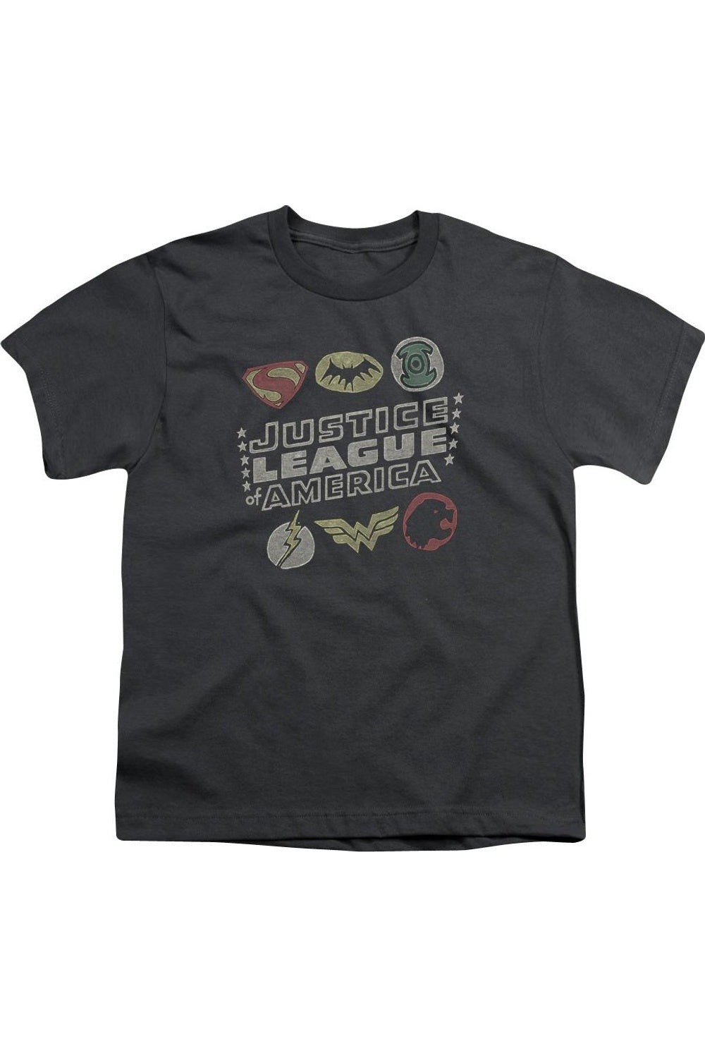 Футболка с символами Лиги Справедливости Америки для детей с коротким рукавом Gildan, Charcoal
Футболка с символами Лиги Справедливости Америки для детей с коротким рукавом Gildan, Charcoal
