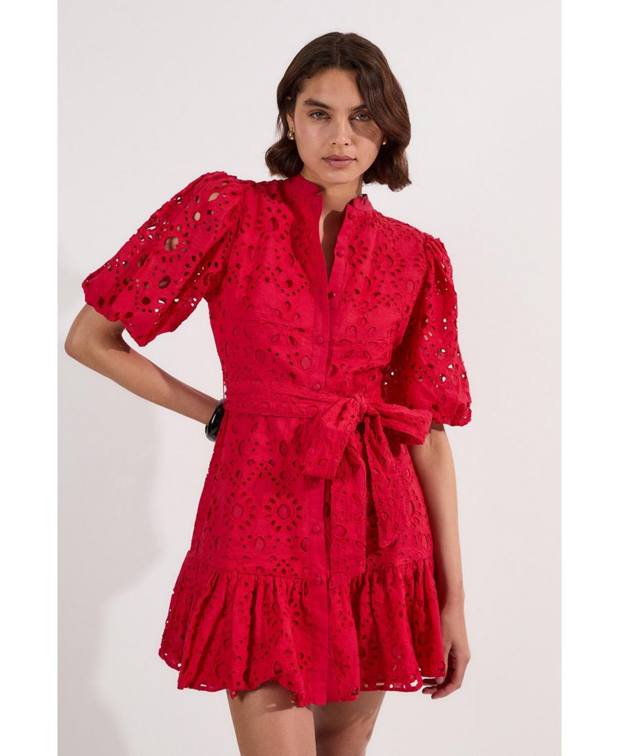 Женское мини-платье с тканым поясом Karen Millen, Red
Женское мини-платье с тканым поясом Karen Millen, Red