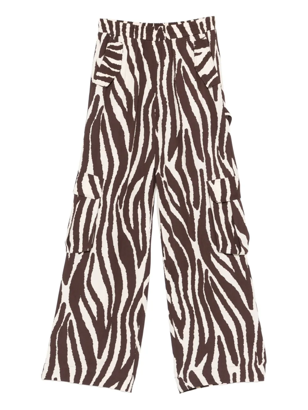 Карго-брюки с зебровым принтом TWINSET, коричневый
Карго-брюки с зебровым принтом TWINSET, коричневый