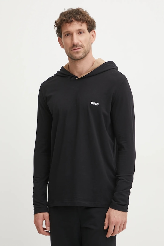 Лонгслив для отдыха Boss, черный
Лонгслив для отдыха Boss, черный