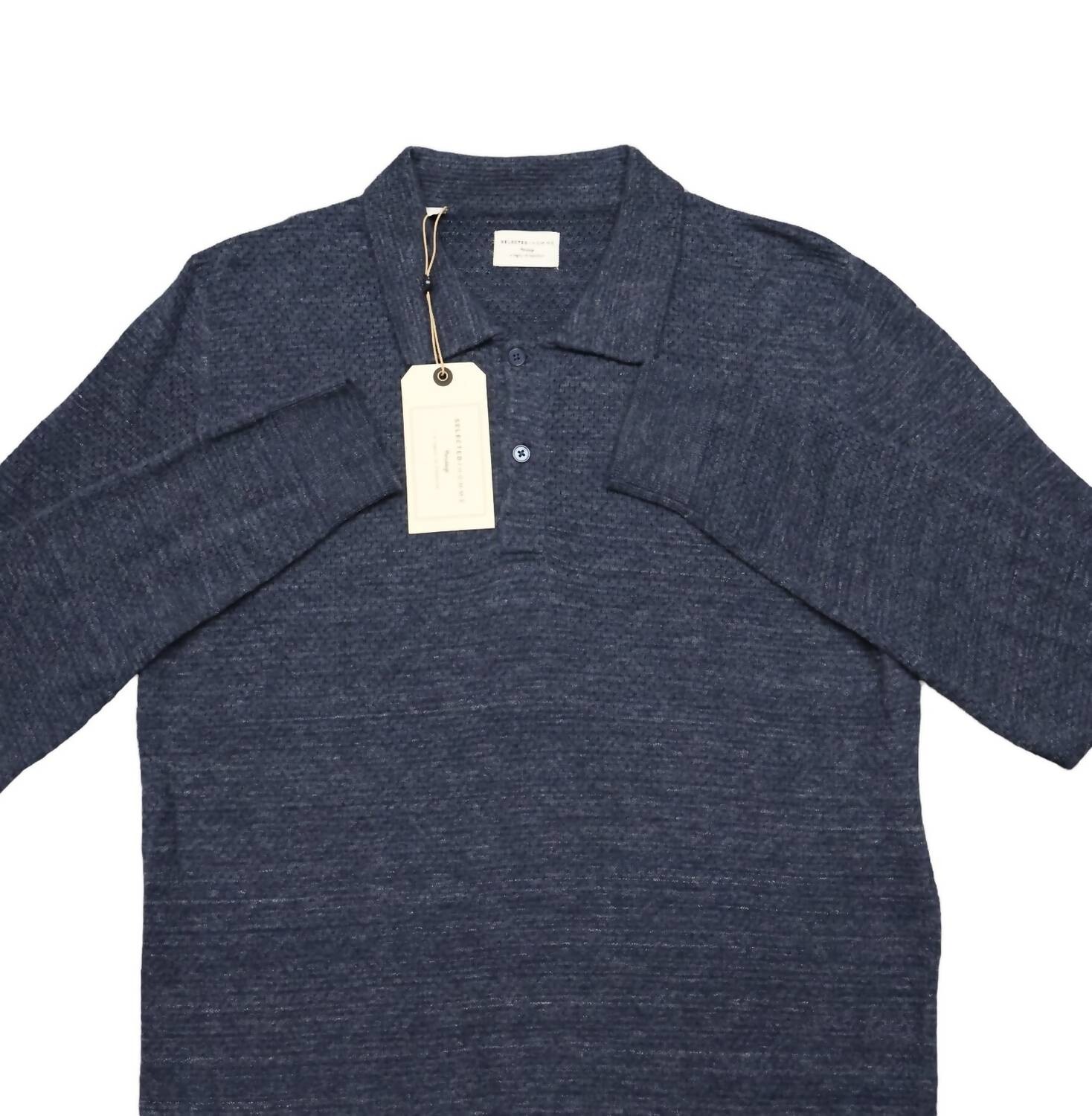 Мужская рубашка-поло Shhbethnal темно-сафирового цвета SELECTED
Мужская рубашка-поло Shhbethnal темно-сафирового цвета SELECTED