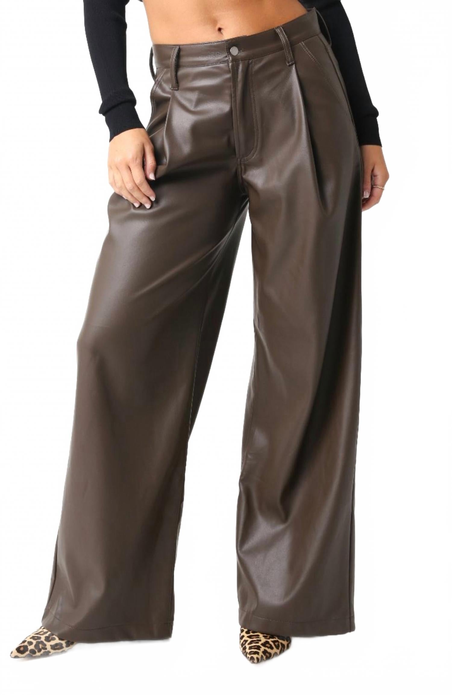 Брюки из искусственной кожи Me Espresso цвета кофейных зерен OLIVACEOUS, Coffee Bean
Брюки из искусственной кожи Me Espresso цвета кофейных зерен OLIVACEOUS, Coffee Bean