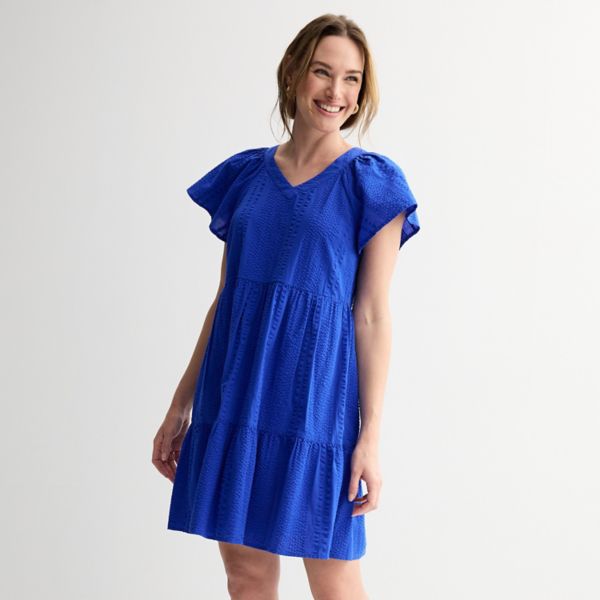 Женское платье с v-образным вырезом и ярусами Sonoma Goods For Life, цвет cobaltampanula
Женское платье с v-образным вырезом и ярусами Sonoma Goods For Life, цвет cobaltampanula