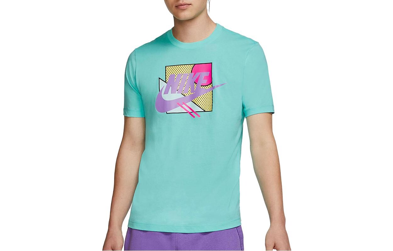 Футболка мужская бирюзовая Nike, бирюзовый 
Футболка мужская бирюзовая Nike, бирюзовый
