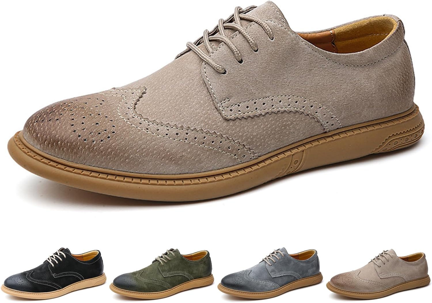 Мужские туфли GLBDU из замши с перфорацией «вингтип», оксфорды, модные резные, с круглым носком, шнуровкой, низкие повседневные и деловые туфли дерби, коричневый
Мужские туфли GLBDU из замши с перфорацией «вингтип», оксфорды, модные резные, с круглым носком, шнуровкой, низкие повседневные и деловые туфли дерби, коричневый