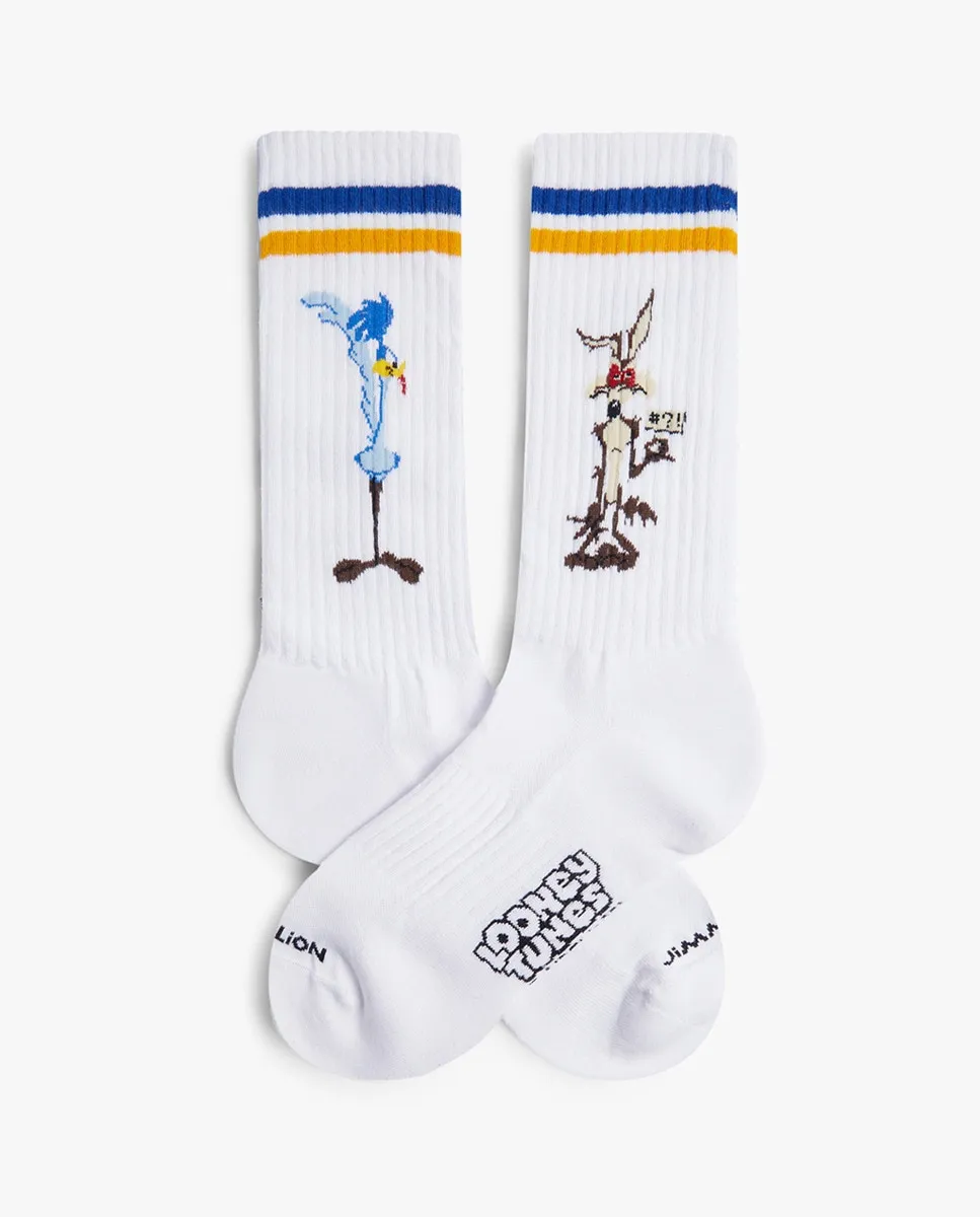 Носки женские спортивные белые Looney Tunes Road Runner and Coyote Jimmy Lion, белый
Носки женские спортивные белые Looney Tunes Road Runner and Coyote Jimmy Lion, белый
