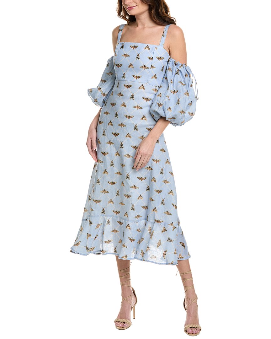 Льняное платье макси Agua by Agua Bendita Polilla, синий
Льняное платье макси Agua by Agua Bendita Polilla, синий