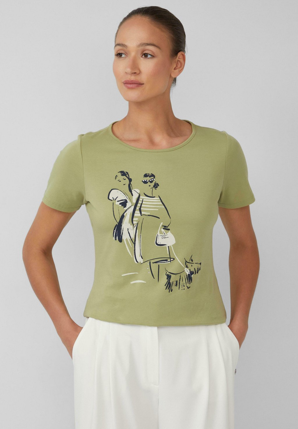 Футболка с принтом s.Oliver BLACK LABEL, зеленый
Футболка с принтом s.Oliver BLACK LABEL, зеленый