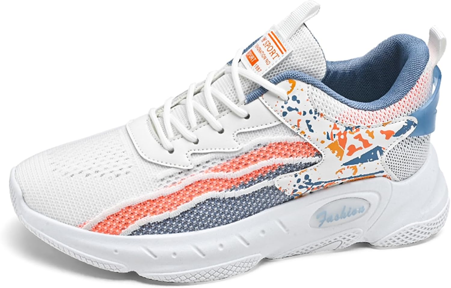 Мужские высокие кроссовки с сетчатой дышащей верхней частью, шнуровкой, модные спортивные туфли, с противоскользящей и амортизирующей подошвой, легкие и комфортные, подходят для бега, занятий в тренажерном зале и бадминтоном Qaoterod, белый
Мужские высокие кроссовки с сетчатой дышащей верхней частью, шнуровкой, модные спортивные туфли, с противоскользящей и амортизирующей подошвой, легкие и комфортные, подходят для бега, занятий в тренажерном зале и бадминтоном Qaoterod, белый