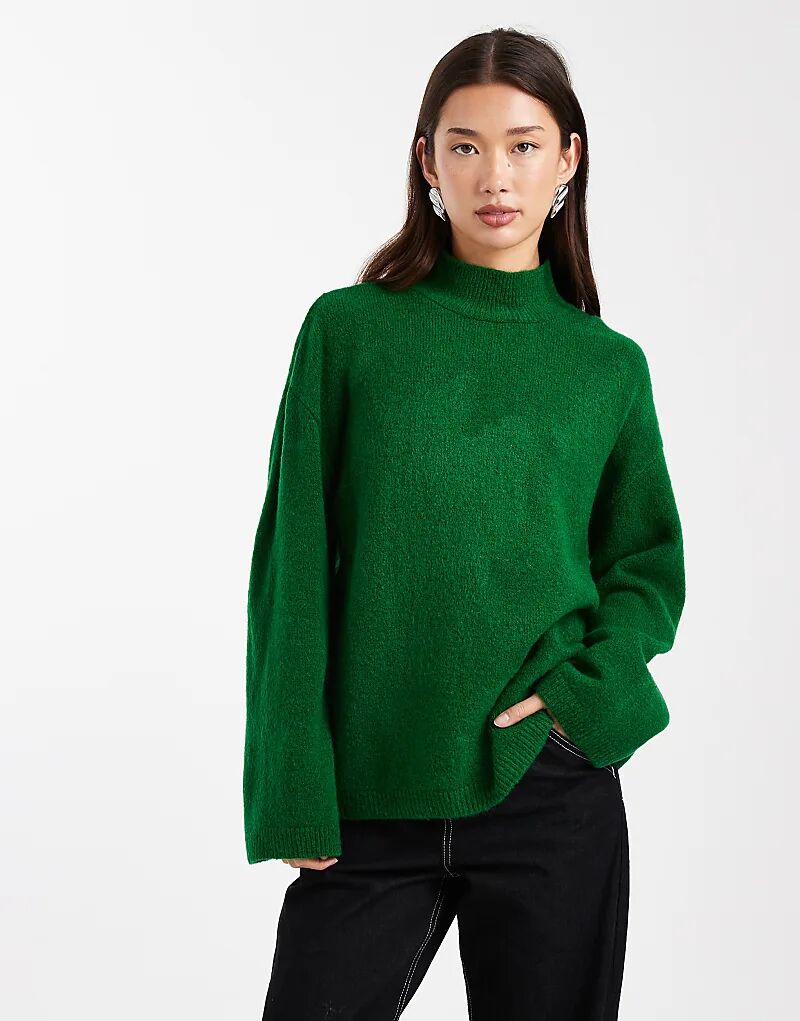 Удлиненный джемпер ASOS DESIGN с воротником-стойкой ярко-зеленого цвета
Удлиненный джемпер ASOS DESIGN с воротником-стойкой ярко-зеленого цвета