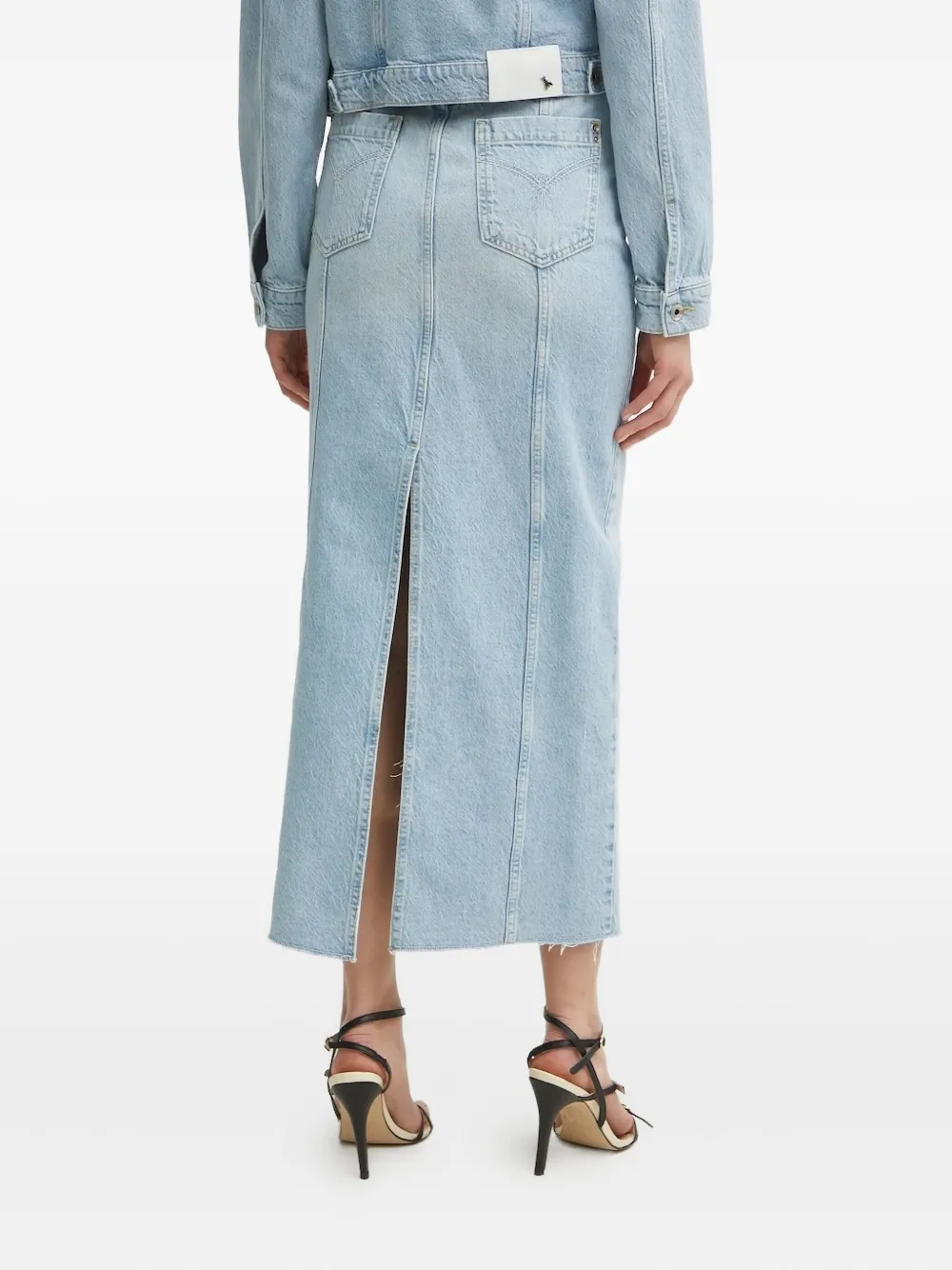 Джинсовая юбка миди с вышивкой Patrizia Pepe, синий
Джинсовая юбка миди с вышивкой Patrizia Pepe, синий