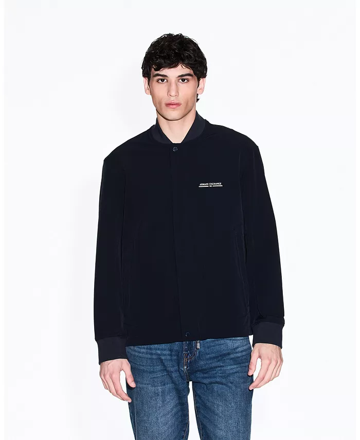 Мужская нейлоновая бомбер с принтом A|X Armani Exchange, синий
Мужская нейлоновая бомбер с принтом A|X Armani Exchange, синий