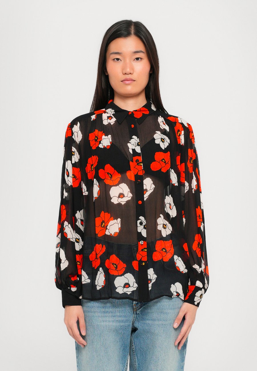 Блуза The Kooples Button-down blouse, Black/Red/Off White/Black
Блуза The Kooples Button-down blouse, Black/Red/Off White/Black