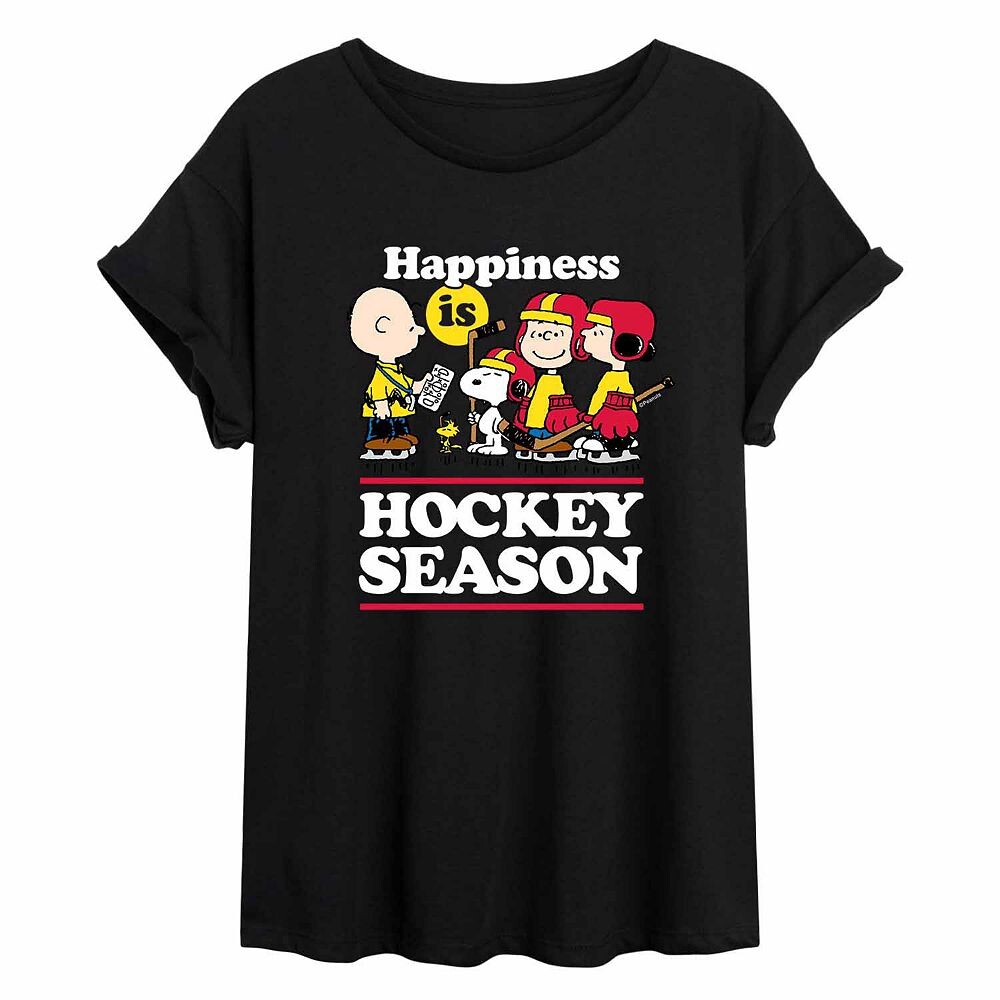 Струящаяся футболка Juniors' Peanuts "Happiness Is Hockey Season" Licensed Character, черный
Струящаяся футболка Juniors' Peanuts "Happiness Is Hockey Season" Licensed Character, черный