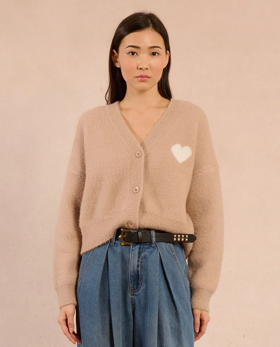 Женский кардиган с длинным рукавом с деталями в виде сердца Molly Bracken, бежевый
Женский кардиган с длинным рукавом с деталями в виде сердца Molly Bracken, бежевый