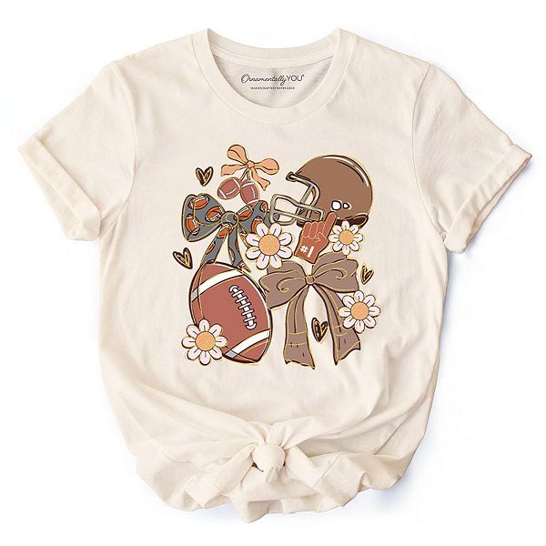 Футболка Football mom coquette bow daisy, ретро осенняя игра Ornamentallyyou, Natural
Футболка Football mom coquette bow daisy, ретро осенняя игра Ornamentallyyou, Natural