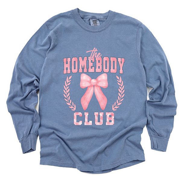 Coquette pink homebody club - женская футболка с длинным рукавом и принтом, окрашенная в стиле garment dyed Simply Sage Market, Blue Jean
Coquette pink homebody club - женская футболка с длинным рукавом и принтом, окрашенная в стиле garment dyed Simply Sage Market, Blue Jean