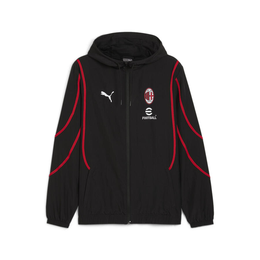 Мужская тканая разминочная куртка AC Milan PUMA Black For All Time Red
Мужская тканая разминочная куртка AC Milan PUMA Black For All Time Red