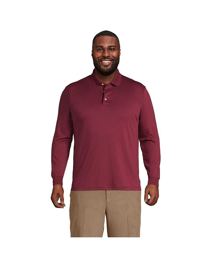 Мужской большой & Рубашка-поло интерлок Supima с длинными рукавами Lands' End, цвет Rich burgundy
Мужской большой & Рубашка-поло интерлок Supima с длинными рукавами Lands' End, цвет Rich burgundy