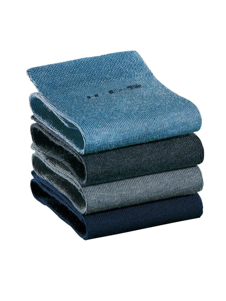 Носки: 1 пара темно-синего и 3 пары джинсового тона H.I.S
Носки: 1 пара темно-синего и 3 пары джинсового тона H.I.S