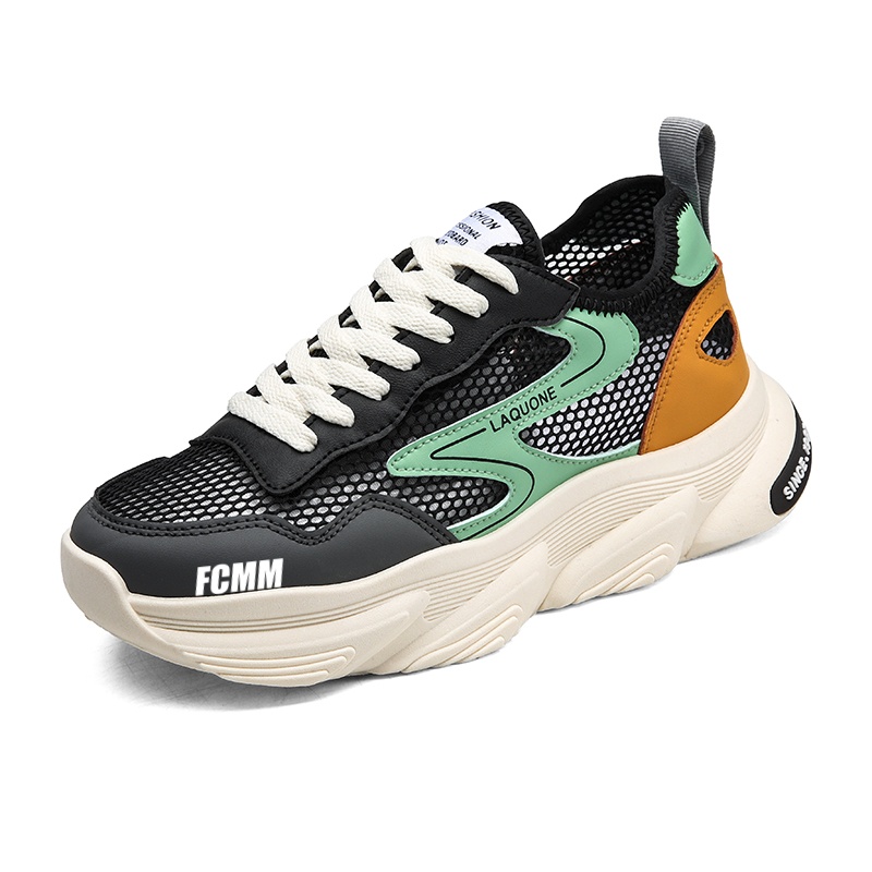 Дышащая обувь для детей и подростков, увеличивающая рост FCMM, черный/зеленый
Дышащая обувь для детей и подростков, увеличивающая рост FCMM, черный/зеленый