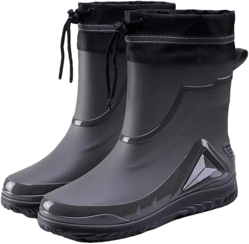 Мужские водонепроницаемые дождевые ботинки для улицы, противоскользящие туфли, утепленные флисом, хлопковые теплые дождевые сапоги, обувь для кухни Generic, 18523
Мужские водонепроницаемые дождевые ботинки для улицы, противоскользящие туфли, утепленные флисом, хлопковые теплые дождевые сапоги, обувь для кухни Generic, 18523