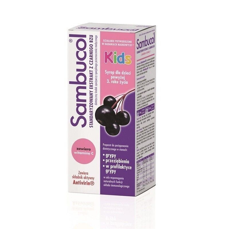 Sambucol Kids сироп для повышения иммунитета, 120 ml
Sambucol Kids сироп для повышения иммунитета, 120 ml