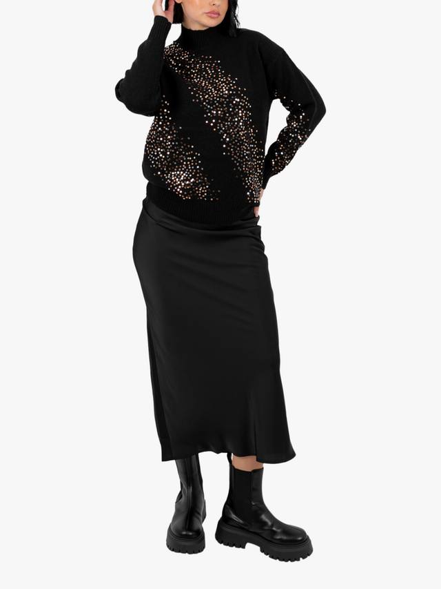 Джемпер с пайетками Lovedrobe, Black
Джемпер с пайетками Lovedrobe, Black