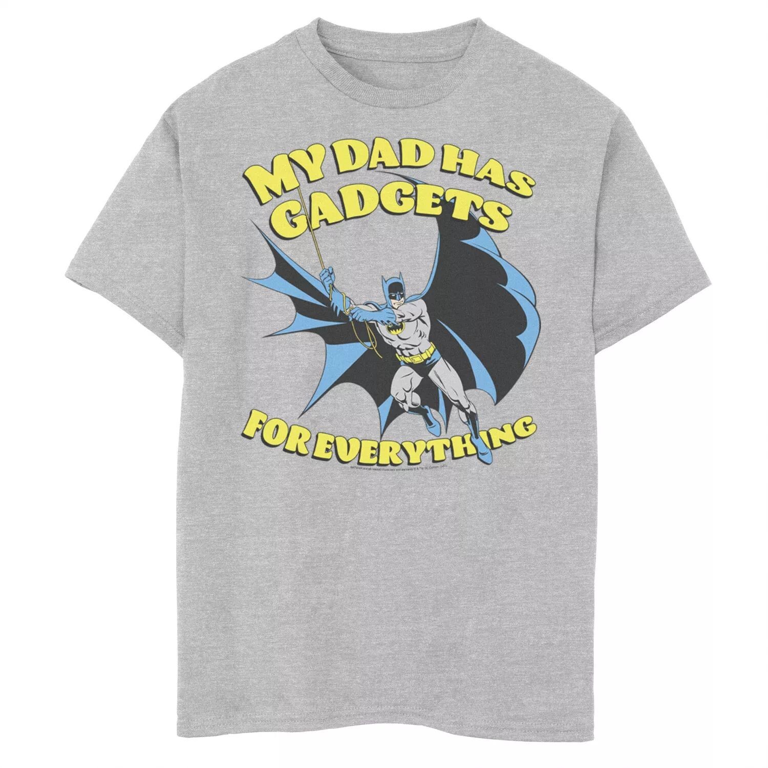 Футболка с графикой DC Comics для мальчиков 8–20 лет, День отца, Бэтмен, у папы есть гаджеты DC Comics
Футболка с графикой DC Comics для мальчиков 8–20 лет, День отца, Бэтмен, у папы есть гаджеты DC Comics