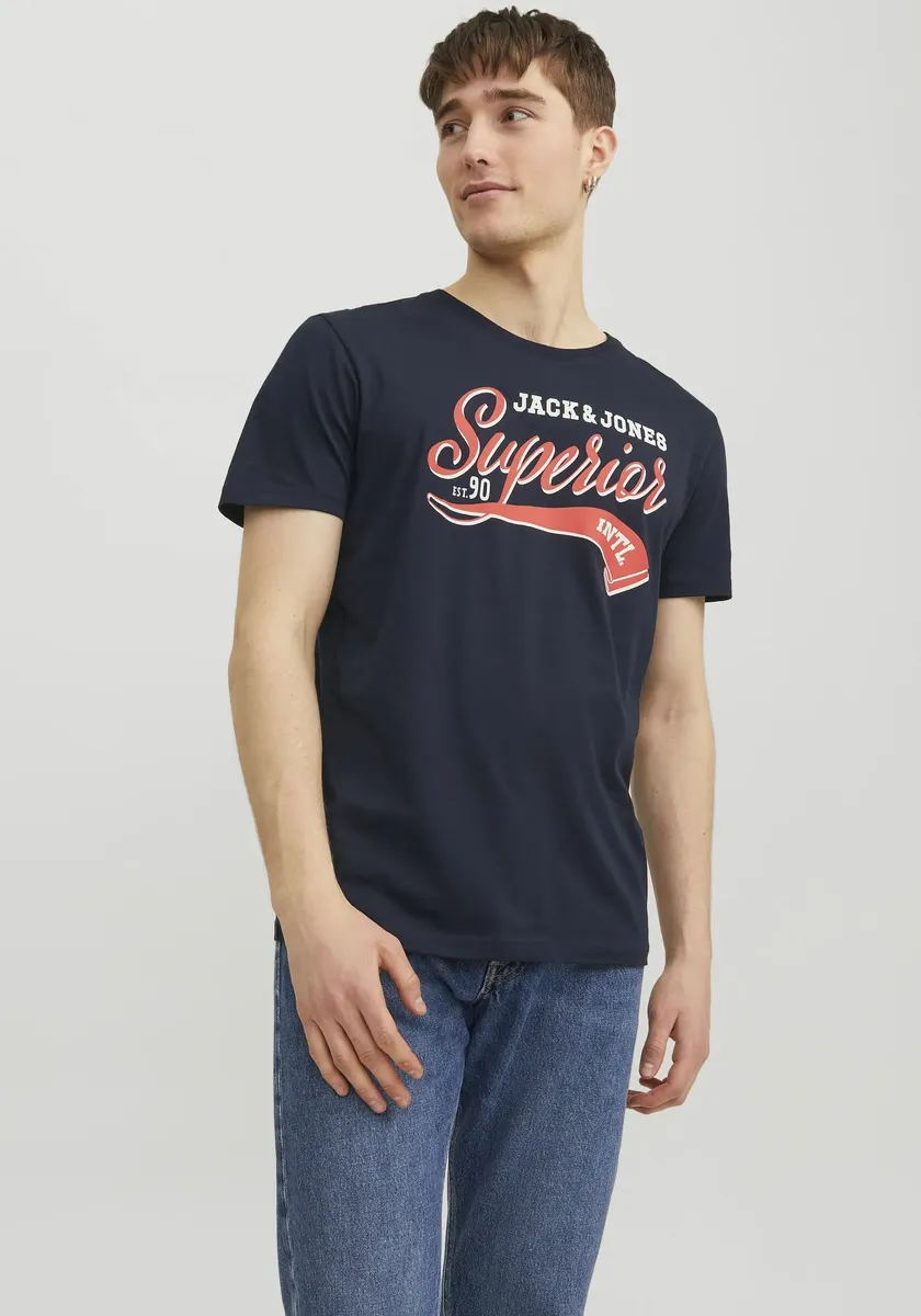 Рубашка Jack & Jones с круглым вырезом "JJELOGO TEE SS O-NECK 2 COL AW23 SN", синий
Рубашка Jack & Jones с круглым вырезом "JJELOGO TEE SS O-NECK 2 COL AW23 SN", синий