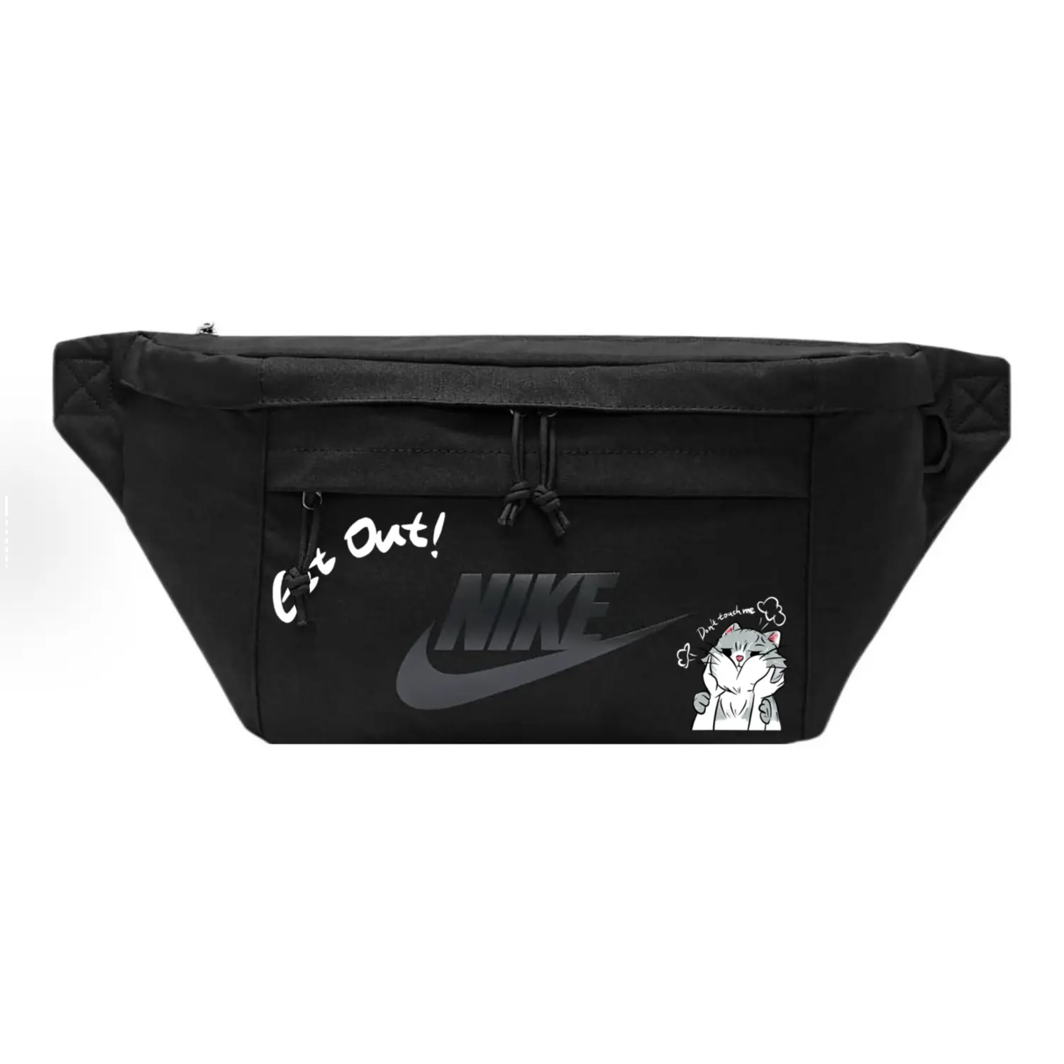 Nike Тканевая поясная сумка Regular Unisex черная, Cute Cat 
Nike Тканевая поясная сумка Regular Unisex черная, Cute Cat