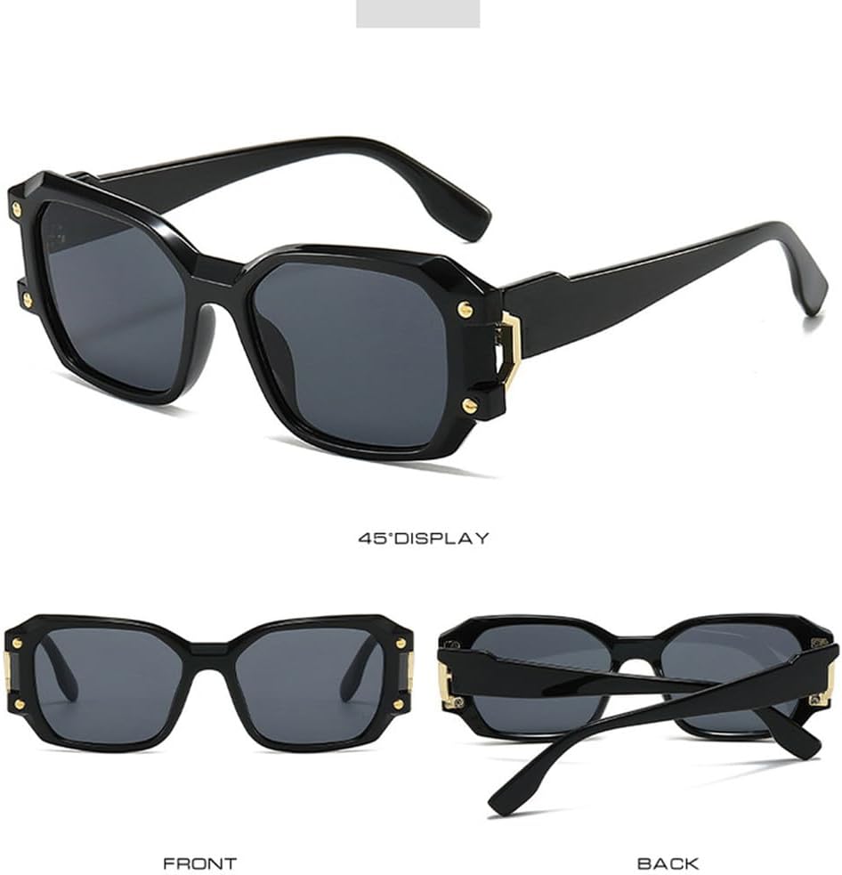 Модные двухцветные женские солнцезащитные очки в стиле ретро с заклепками, мужские трендовые уникальные солнцезащитные очки с защитой от УФ-излучения UV400 HVTVTLA, Black Yellow Gray
Модные двухцветные женские солнцезащитные очки в стиле ретро с заклепками, мужские трендовые уникальные солнцезащитные очки с защитой от УФ-излучения UV400 HVTVTLA, Black Yellow Gray