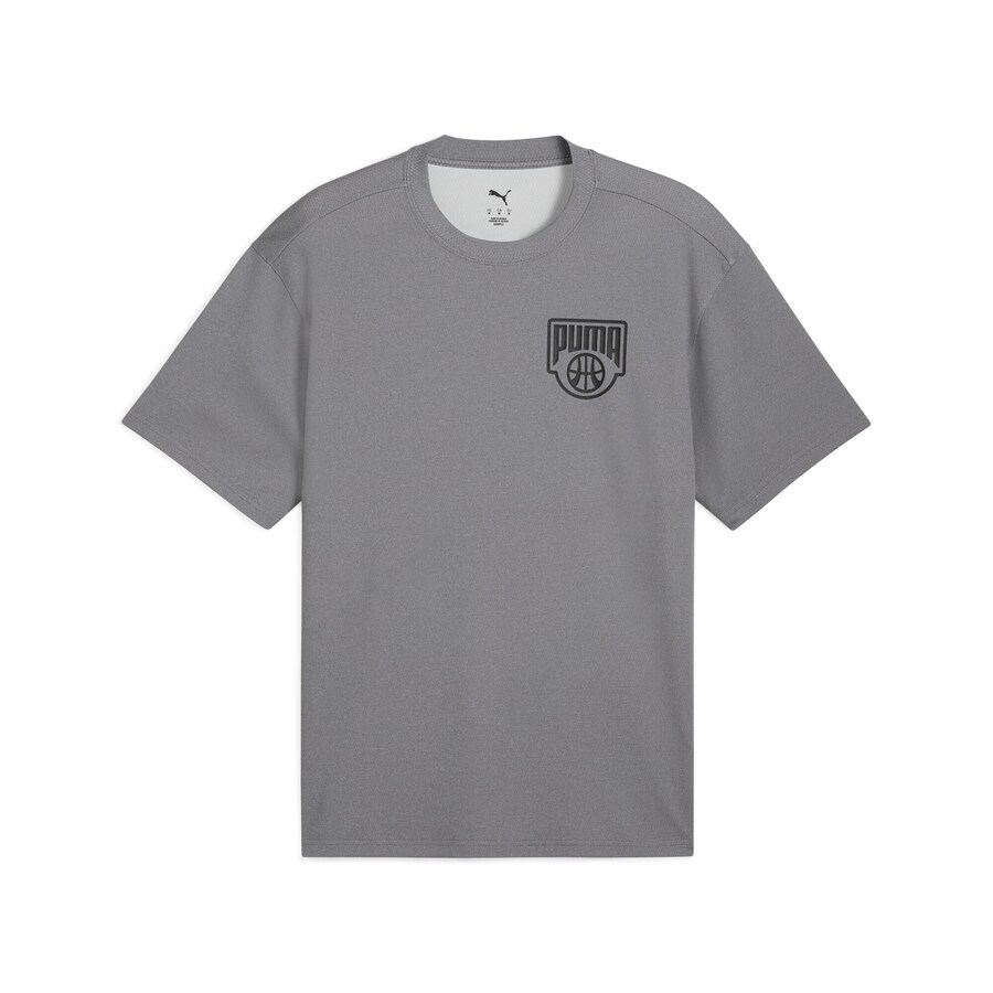 Рубашка для выступлений PUMA Posterize, пятнистый серый 
Рубашка для выступлений PUMA Posterize, пятнистый серый