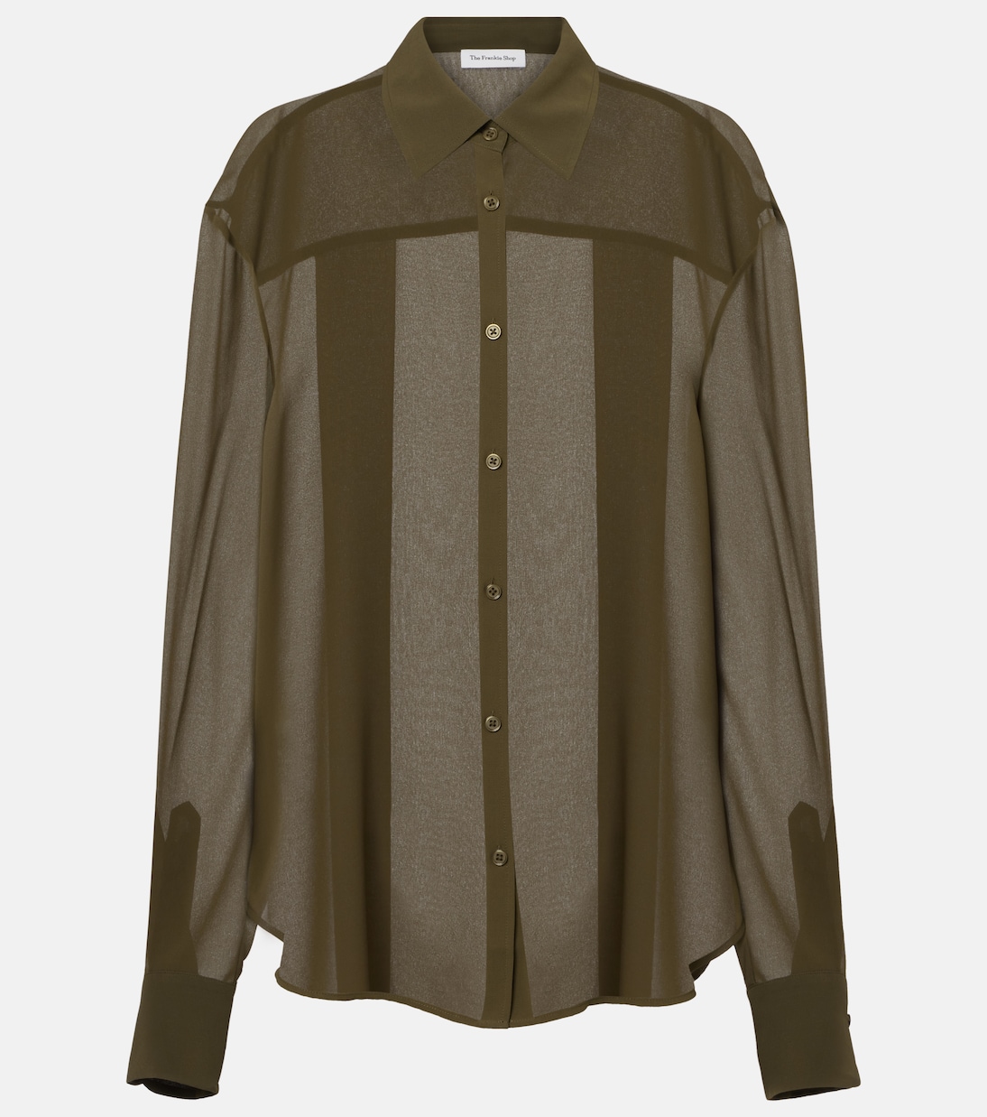 Рубашка Peri из жоржета The Frankie Shop, хаки
Рубашка Peri из жоржета The Frankie Shop, хаки