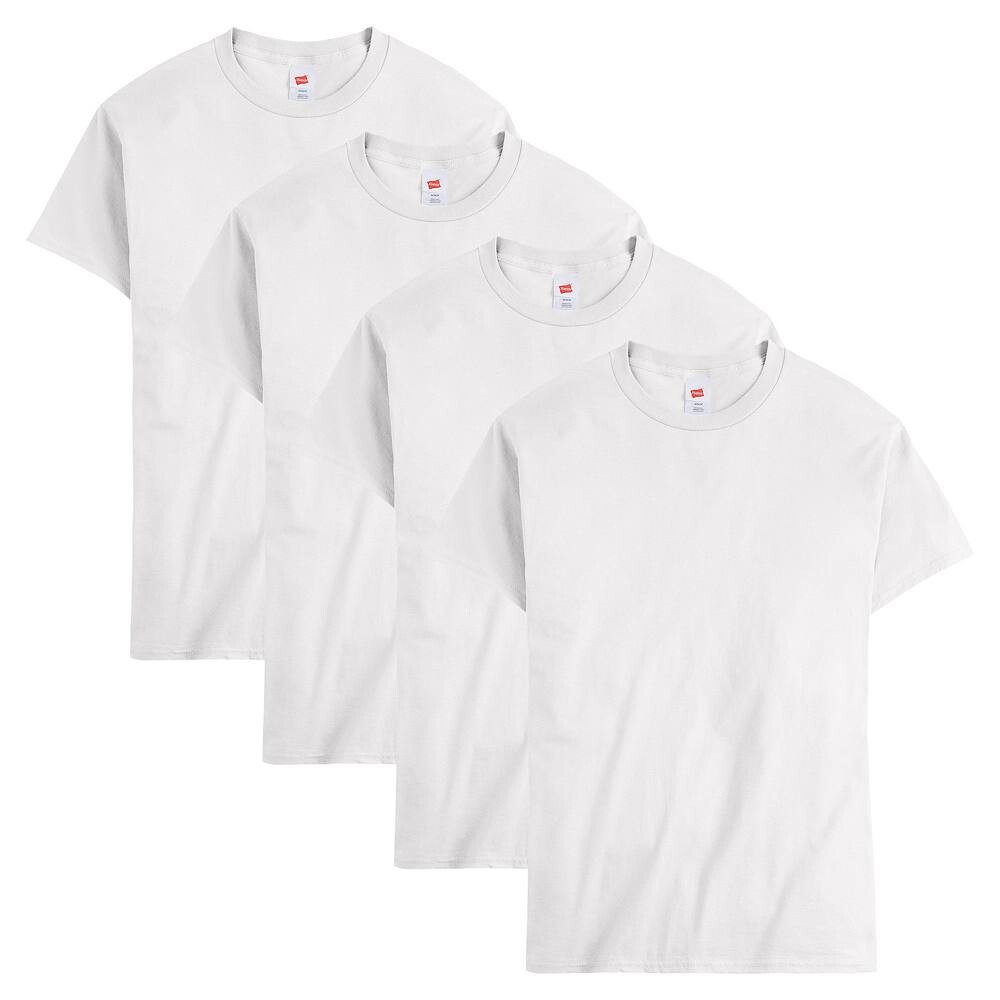 Мужская хлопковая футболка Hanes Essentials (4 шт.), черный
Мужская хлопковая футболка Hanes Essentials (4 шт.), черный