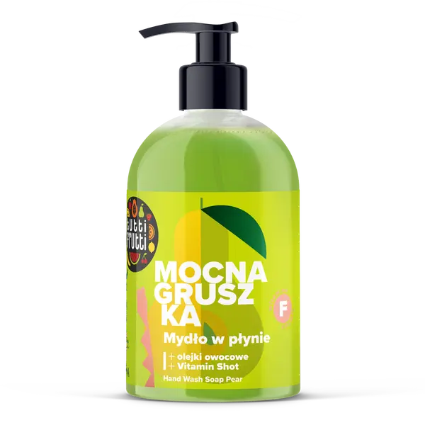 Жидкое мыло с фруктовыми маслами и витамином F, 500 мл Tutti Frutti Mocna gruszka
Жидкое мыло с фруктовыми маслами и витамином F, 500 мл Tutti Frutti Mocna gruszka