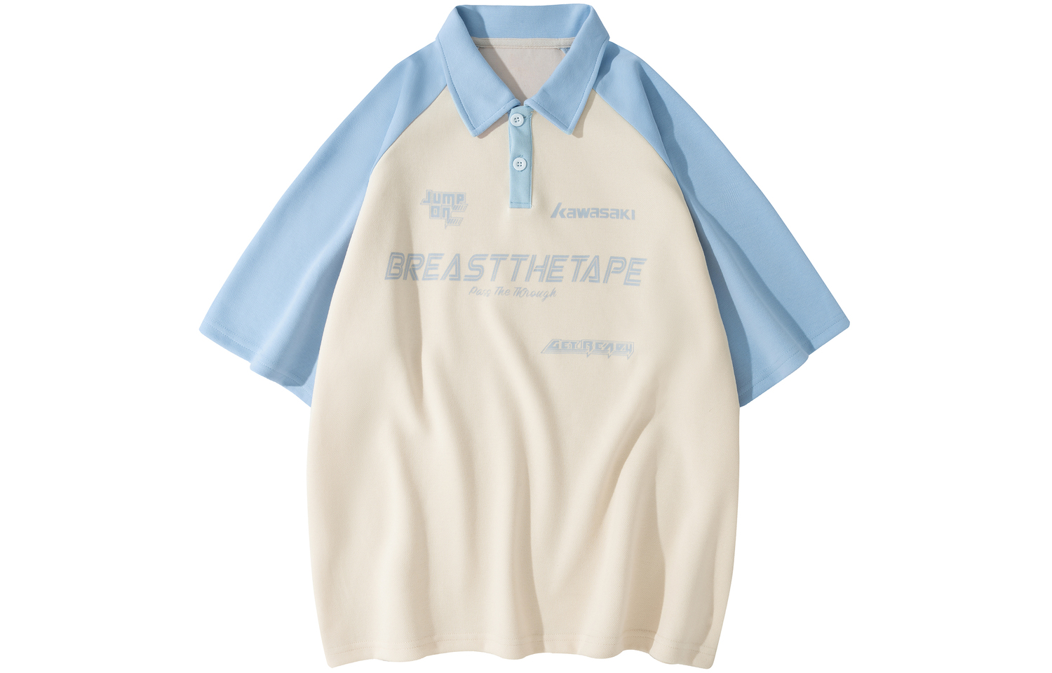 Унисекс поло Kawasaki, бежевый априкот & светло-синий (t361)
Унисекс поло Kawasaki, бежевый априкот & светло-синий (t361)