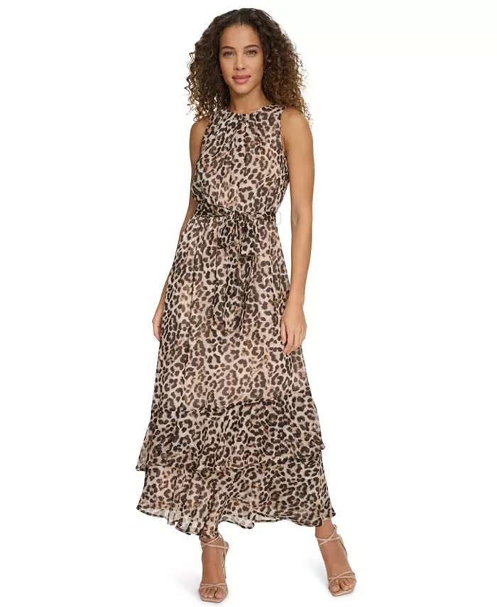 Женское платье-трапеция из шифона на бретелях Calvin Klein
Женское платье-трапеция из шифона на бретелях Calvin Klein